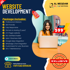 Website Development Banner- Al Meqdam Digital